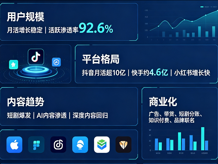 2026年短视频行业最新数据：渗透率92.6%，行业进入精耕期