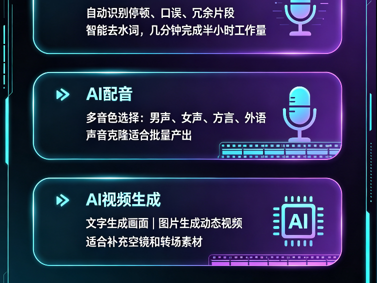 剪映AI功能全解析：智能剪口播、AI配音、一键成片怎么用？