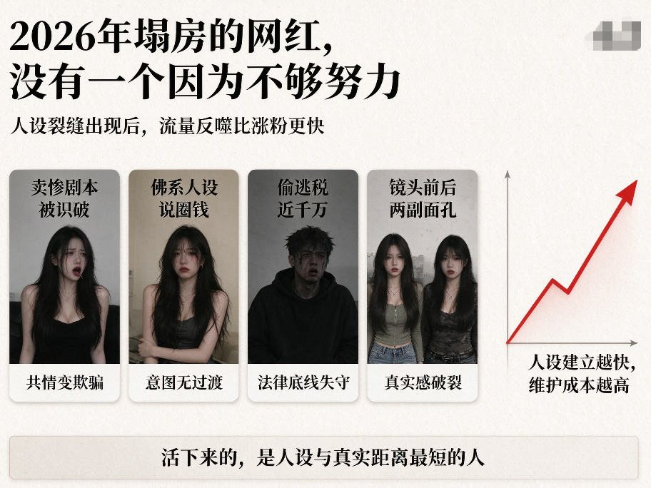2026年塌房的网红，没有一个是因为“不够努力”